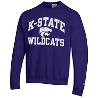 Sweat-shirt Champion Purple Kansas State Wildcats High Motor pour homme