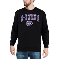 Men's Colosseum Kansas State Wildcats Arch & Logo Crew Neck Sweatshirt