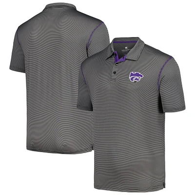 Men's Colosseum  Black Kansas State Wildcats Cameron Polo