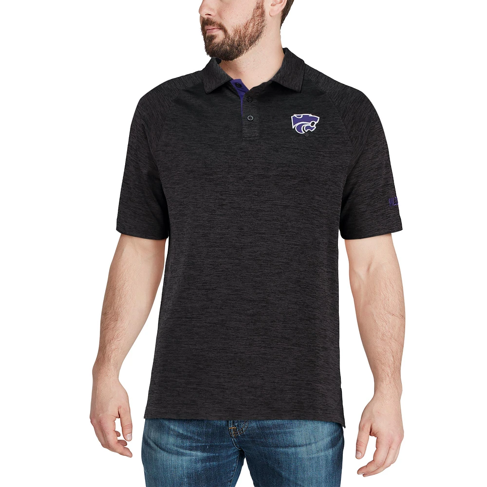 Polo en duvet Colosseum Kansas State Wildcats pour homme, noir