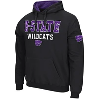 Sweat à capuche noir Colosseum pour hommes Kansas State Wildcats Sunrise