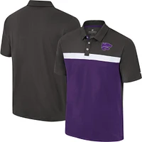 Men's Colosseum Charcoal Kansas State Wildcats Two Yutes Polo