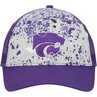 Casquette snapback colosseum gris/violet Kansas State Wildcats Love Fern pour homme