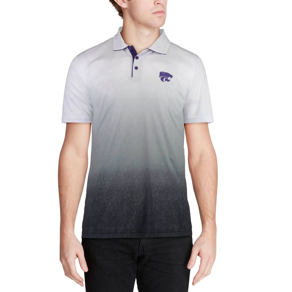 Men's Colosseum Gray Kansas State Wildcats Magic Team Logo Polo