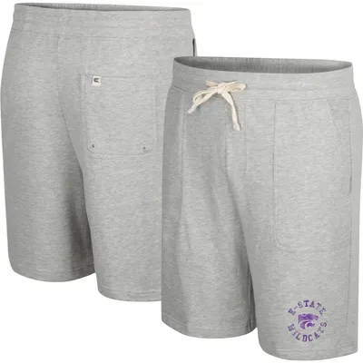 Kansas State Wildcats Colosseum Love To Hear This Terry Shorts - Heather Gray