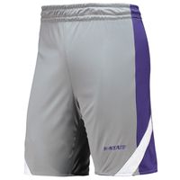 Men's Colosseum Purple/Gray Kansas State Wildcats Am I Wrong Reversible Shorts