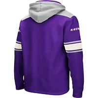 Sweat à capuche lacets Colosseum Purple Kansas State Wildcats 2.0 pour hommes