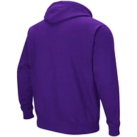 Men's Colosseum Purple Kansas State Wildcats Big & Tall Arch Logo 2.0 Pullover Hoodie