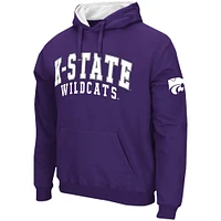 Sweat à capuche violet Colosseum pour hommes, Kansas State Wildcats, double arche