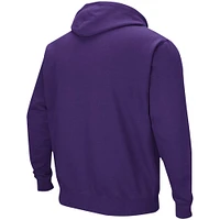 Sweat à capuche violet Colosseum pour hommes, Kansas State Wildcats, double arche