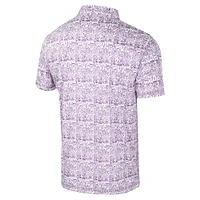 Men's Colosseum Purple Kansas State Wildcats It's Time! Allover Print Polo