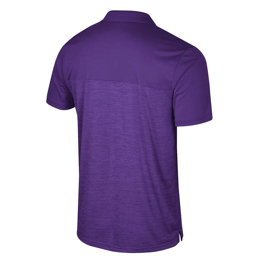 Men's Colosseum Purple Kansas State Wildcats Langmore Polo