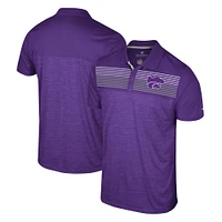 Men's Colosseum Purple Kansas State Wildcats Langmore Polo