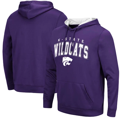 Pull à capuche violet Colosseum Kansas State Wildcats Resistance pour hommes