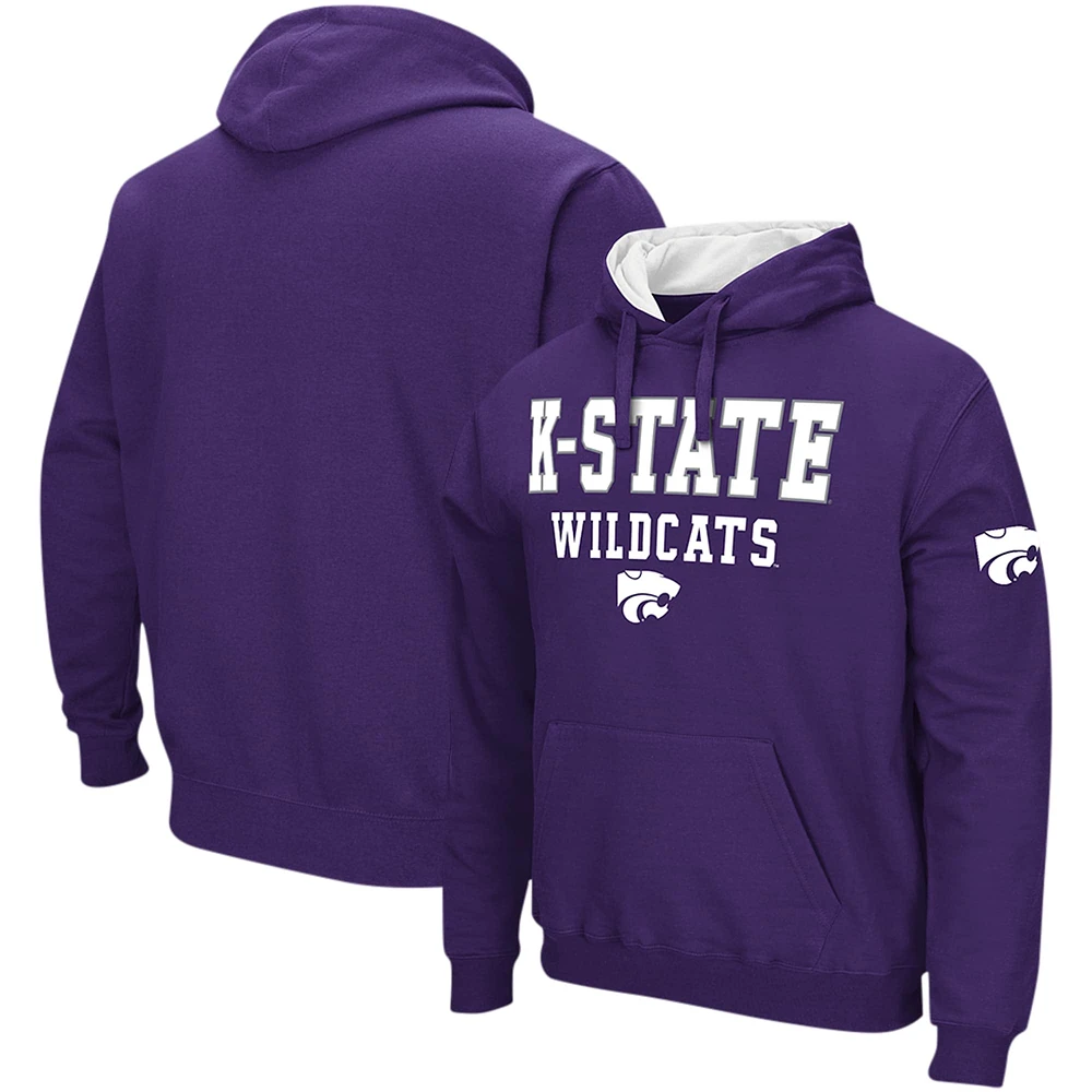 Sweat à capuche violet Colosseum pour hommes Kansas State Wildcats Sunrise