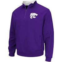 Veste Colosseum Purple Kansas State Wildcats Tortugas Logo Quarter-Zip pour homme