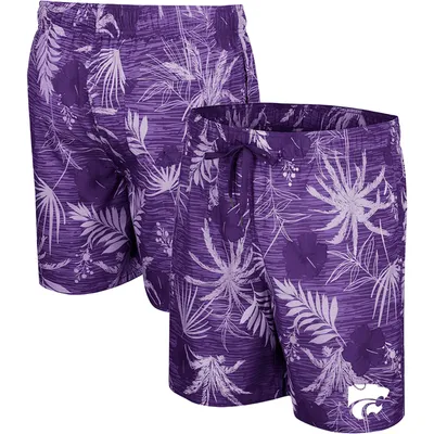 Men's Colosseum Purple Kansas State Wildcats What Else is New Swim Shorts