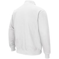 Men's Colosseum White Kansas State Wildcats Tortugas Logo Quarter-Zip Jacket