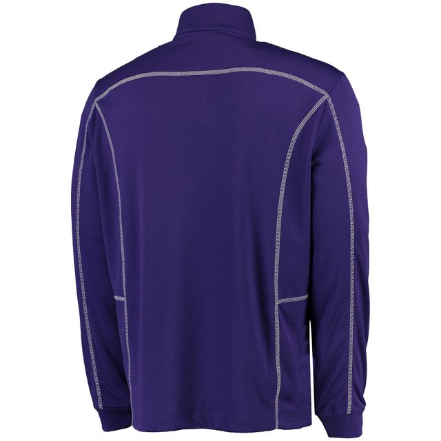 Columbia Golf Purple Kansas State Wildcats Shotgun Omni-Wick Quarter-Zip Pullover Jacket