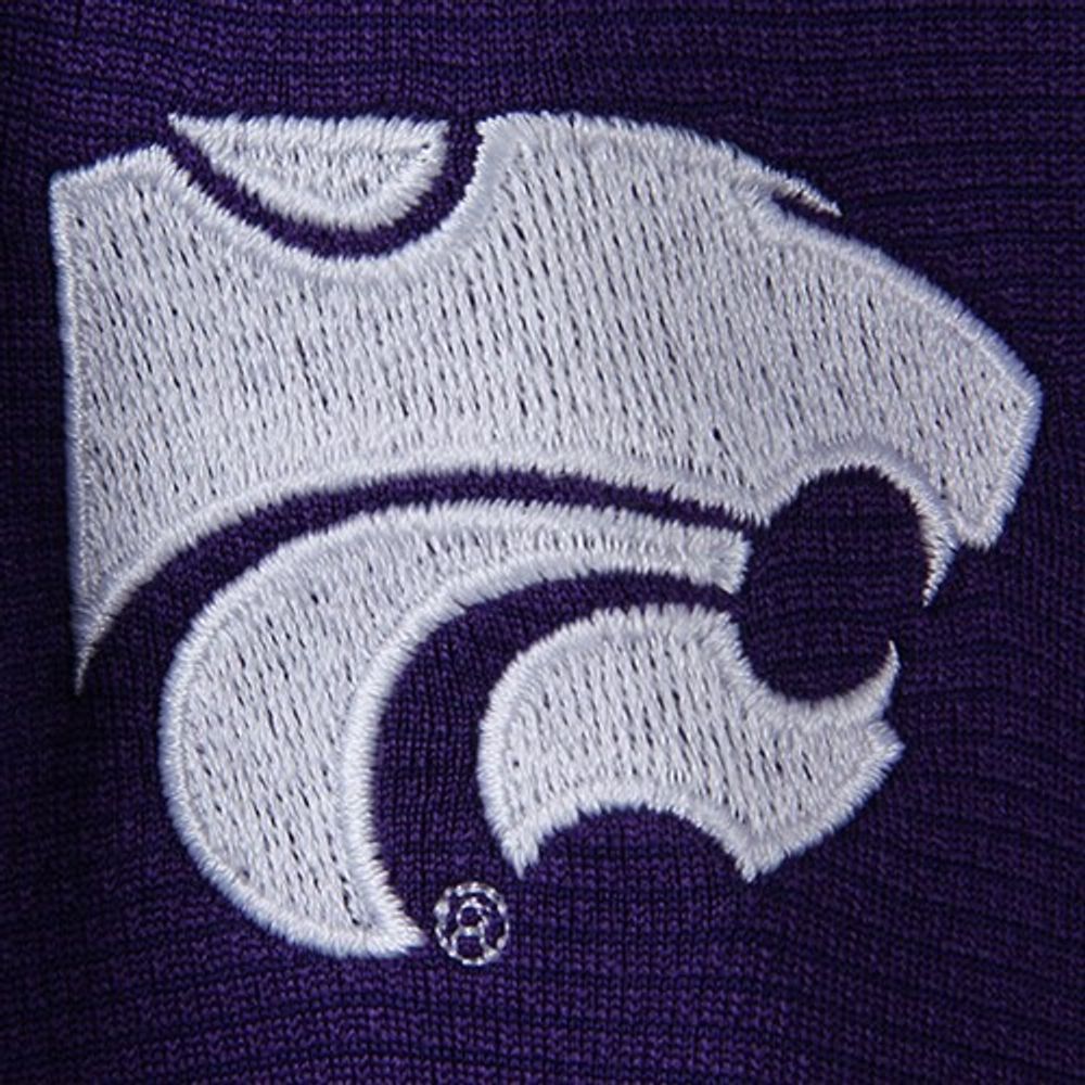 Men's Columbia Golf Purple Kansas State Wildcats Shotgun Omni-Wick Quarter-Zip Pullover Jacket