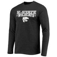 Men's Concepts Sport Purple/Heathered Charcoal Kansas State Wildcats Meter Long Sleeve T-Shirt & Pants Sleep Set