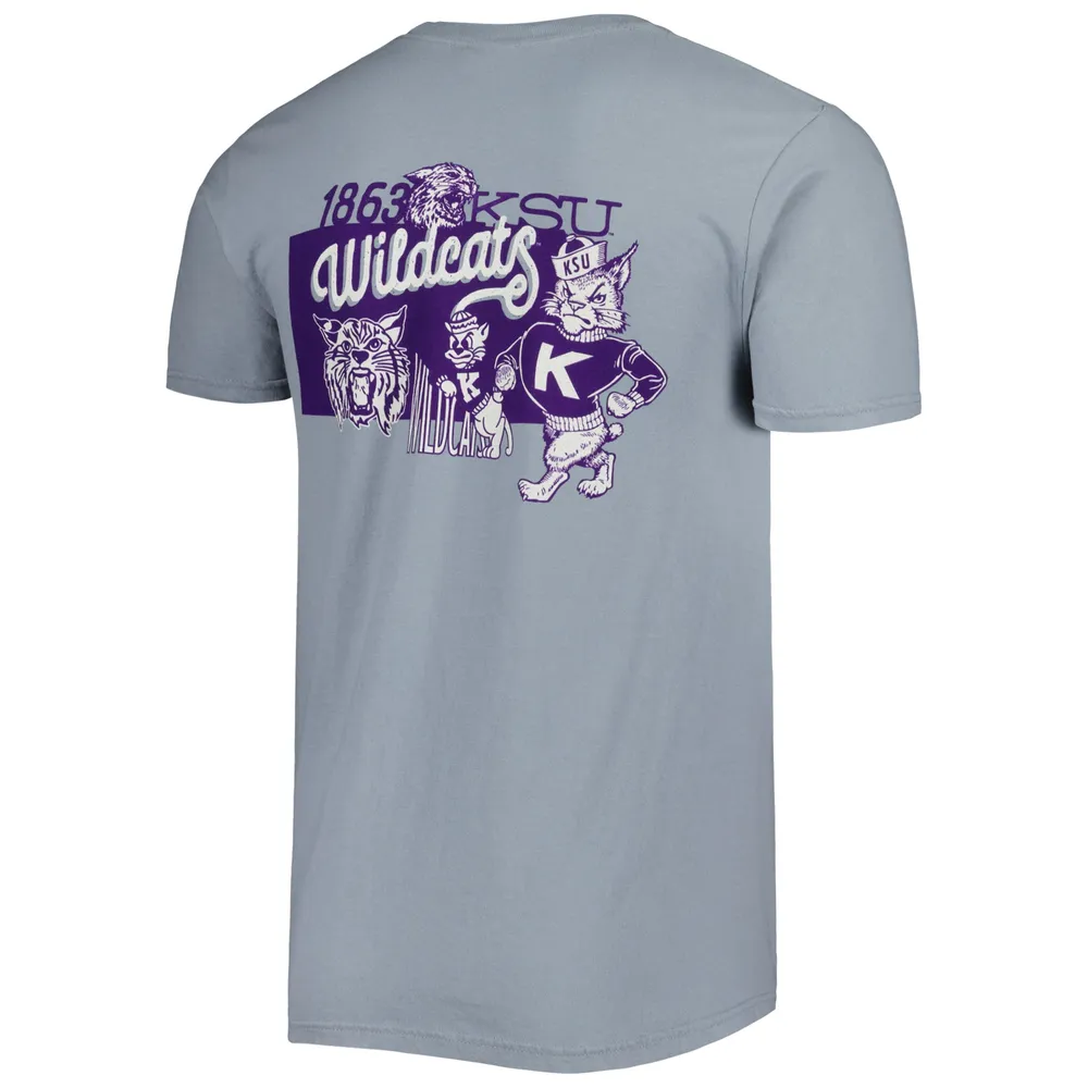 T-shirt Graphite Kansas State Wildcats Vault Comfort pour homme