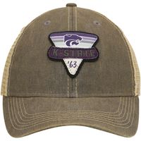 Men's Gray Kansas State Wildcats Legacy Point Old Favorite Trucker Snapback Hat