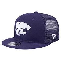 Casquette snapback 9FIFTY Trucker pour homme New Era violet Kansas State Wildcats