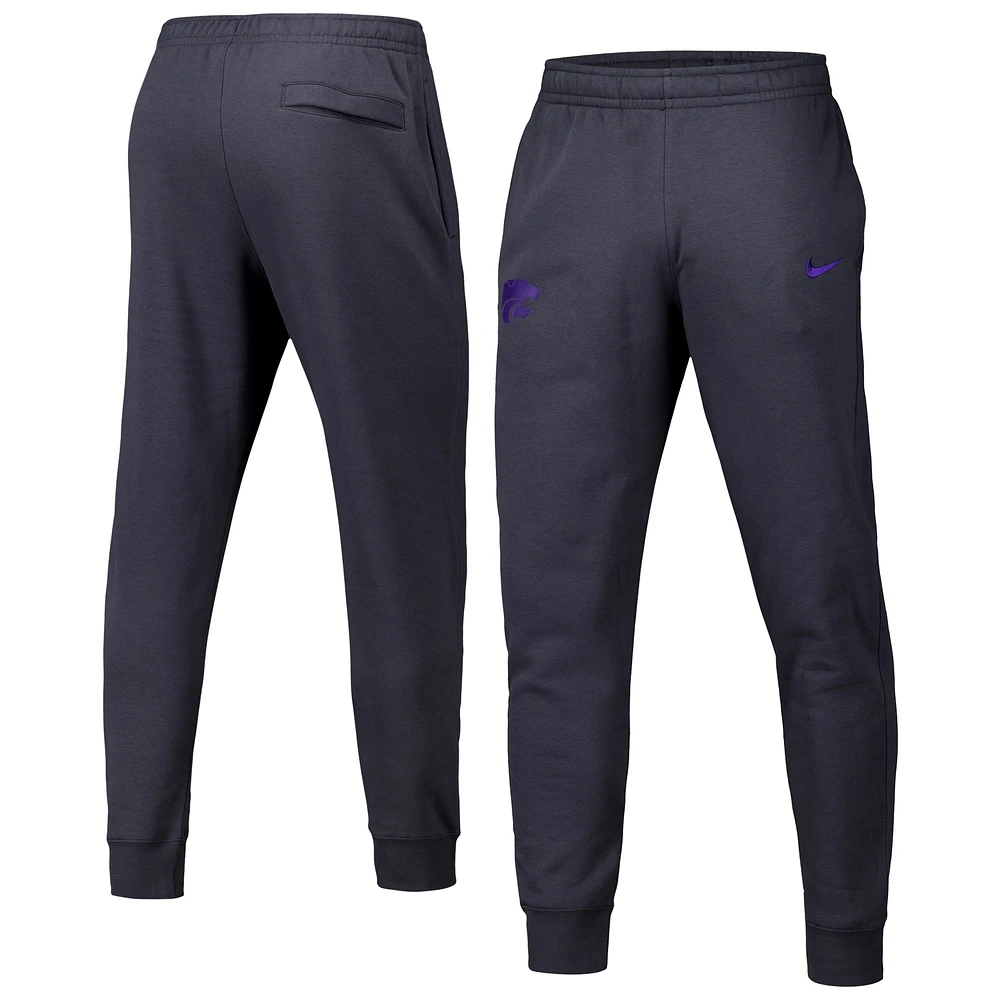 Men's Nike Anthracite Kansas State Wildcats Club Fleece Pants