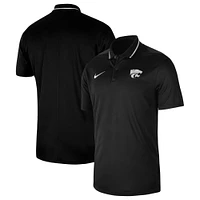 Polo performance entraîneurs de la ligne touche des Wildcats l'État du Kansas 2023 Nike pour homme - noir