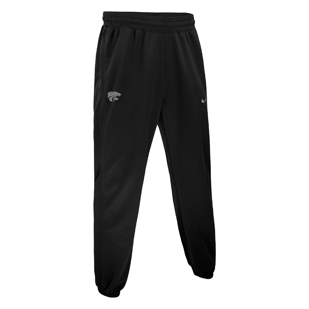 Men's Nike Black Kansas State Wildcats Basketball Spotlight Performance Pants