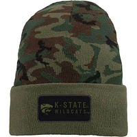 Men's Nike Camo Kansas State Wildcats Military Pack Cuffed Knit Hat