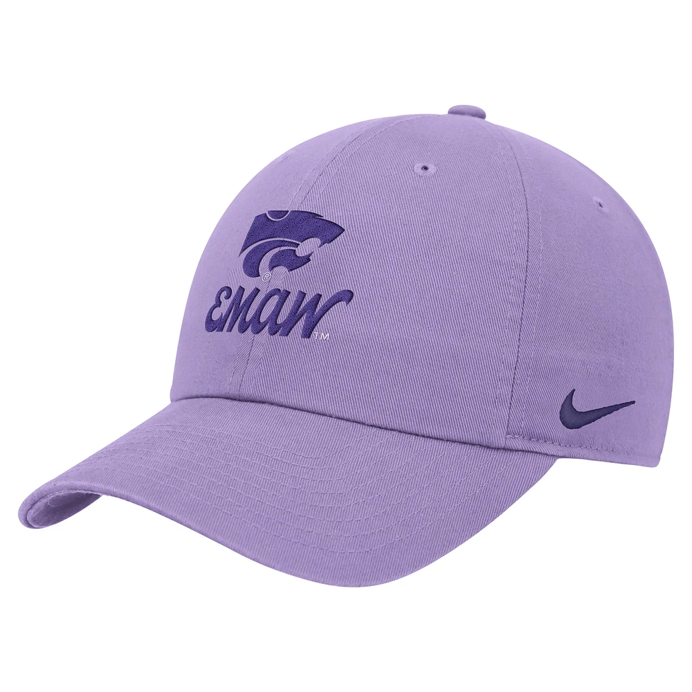 Casquette ajustable Nike Lavender Kansas State Wildcats Club pour homme