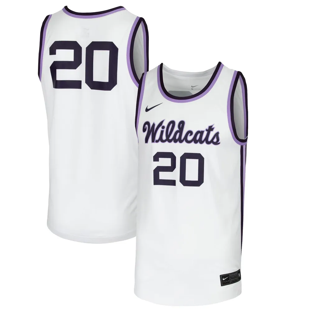 Fruncir el ceño pestaña Disipación Lids #20 Kansas State Wildcats Nike Team Replica Basketball Jersey - White  | Green Tree Mall