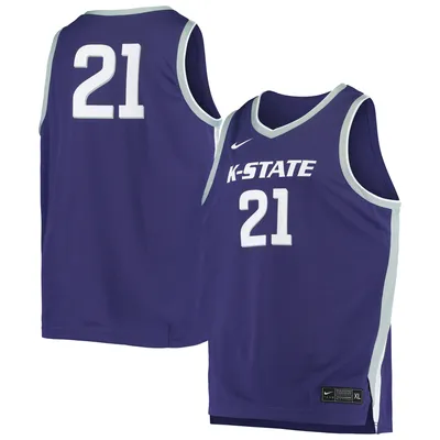 #21 Kansas State Wildcats Nike Replica Basketball Jersey - Purple