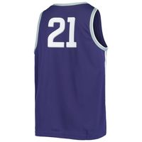 Men's Nike #21 Purple Kansas State Wildcats Replica Basketball Jersey