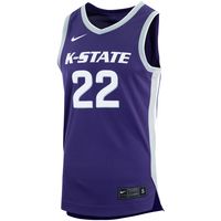 Men's Nike #22 Purple Kansas State Wildcats Replica Basketball Jersey