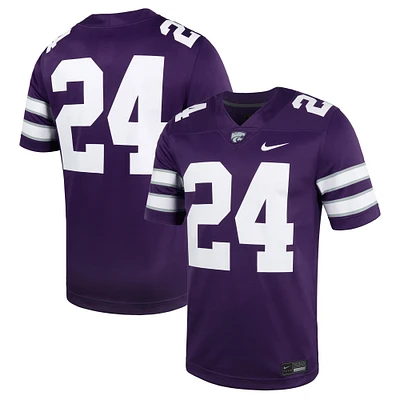 Maillot de football Nike #24 violet Kansas State Wildcats Untouchable pour homme