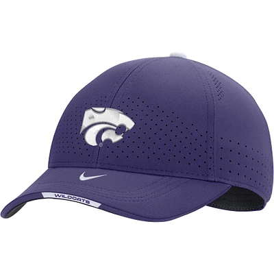 Casquette Nike Violet Kansas State Wildcats 2022 Sideline Classic99 Swoosh Performance Flex pour homme