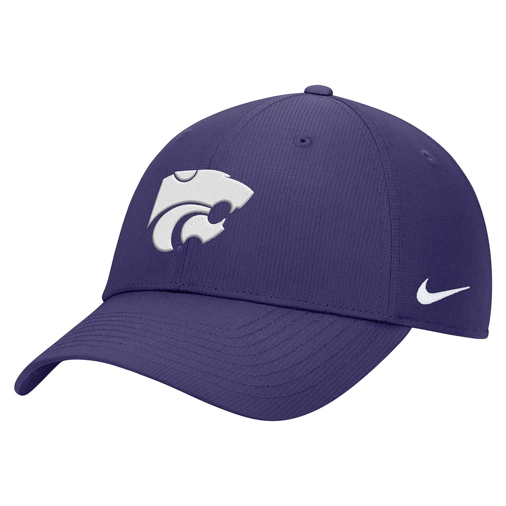 Casquette réglable violet Kansas State Wildcats 2024 Sideline Club pour homme