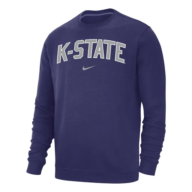 Nike / Youth Kansas State Wildcats Purple Club Fleece Pullover Hoodie