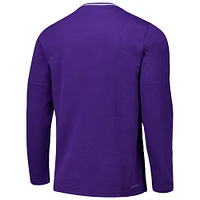 Veste violette à quart de zip Nike State Wildcats Coaches pour homme