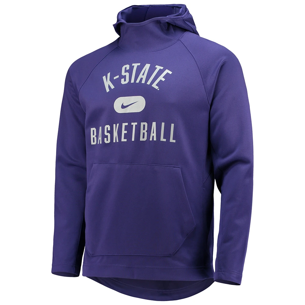 Men's Nike Purple Kansas State Wildcats Spotlight Raglan Pullover Hoodie