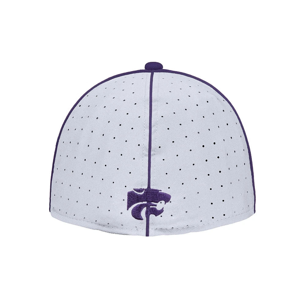 Casquette de baseball Nike blanche Kansas State Wildcats 2025 On-Field True Performance pour homme