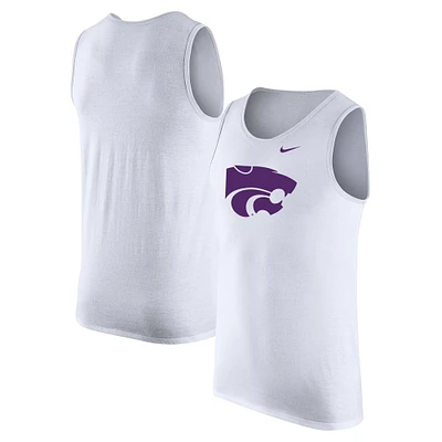 Débardeur Nike blanc Kansas State Wildcats pour homme