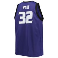 Men's Original Retro Brand Dean Wade Purple Kansas State Wildcats Alumni Commemorative Replica Basketball Jersey