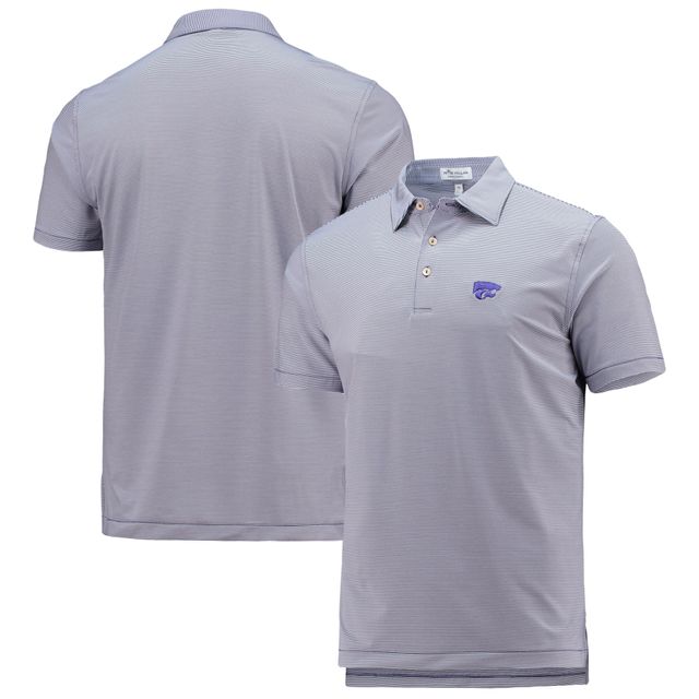 Polo pour homme Peter Millar Purple Kansas State Wildcats Jubilee Stripe