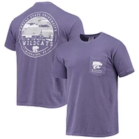 Men's Purple Kansas State Wildcats Circle Campus Scene T-Shirt