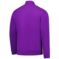 Pull zippé en polaire premium violet Kansas State Wildcats pour homme