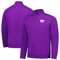 Pull zippé en polaire premium violet Kansas State Wildcats pour homme